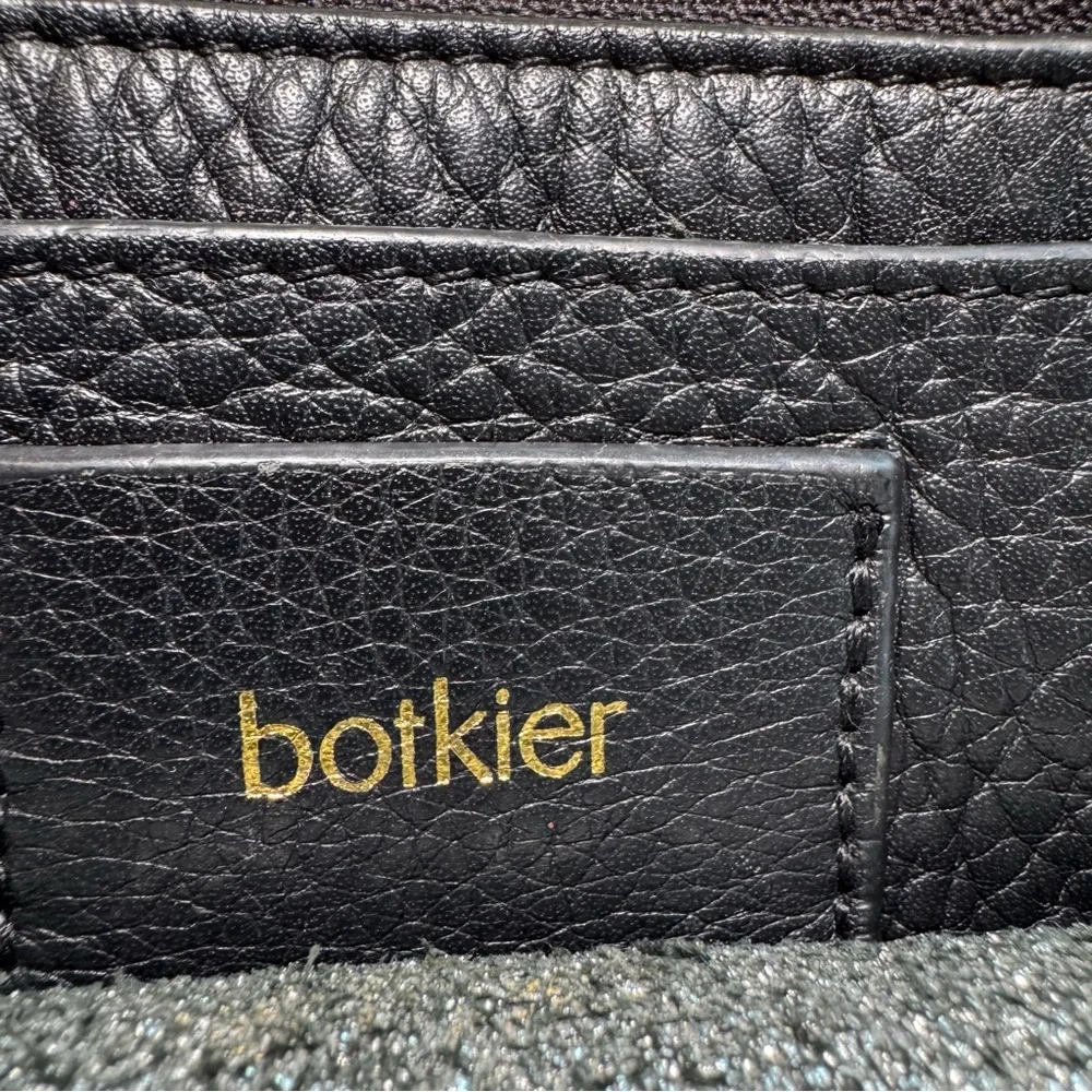 Botkier Soho Black Pebbled Leather Tote Shoulder Handbag - Picture 7 of 11